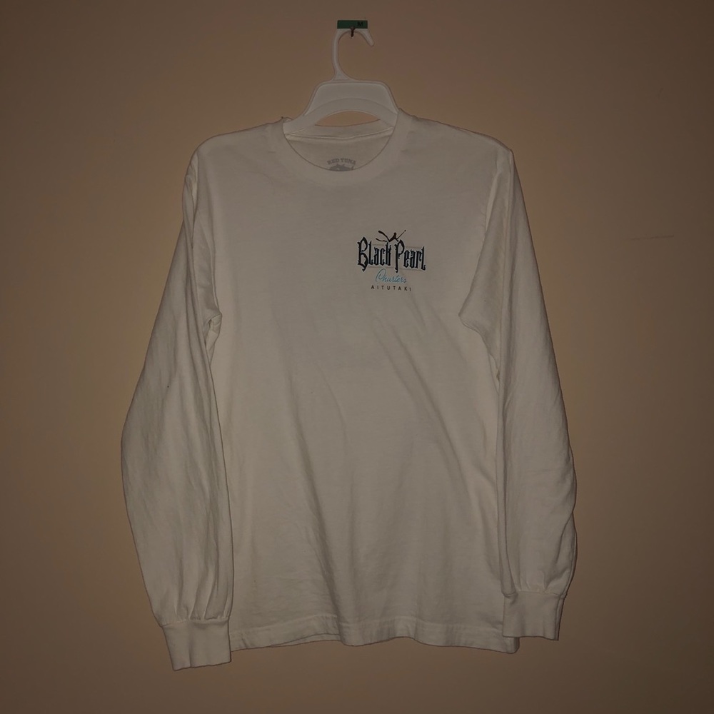 Red Tuna White Long Sleeve T Shirt